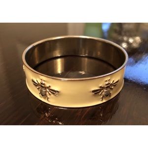 Gold and yellow bee bangle